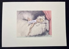 Coloured Erotic Art Print of