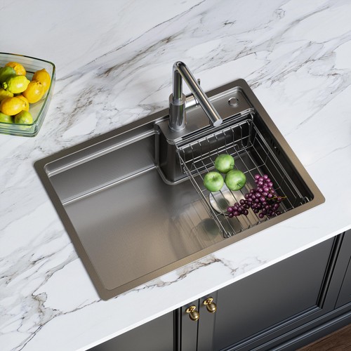 62x44cm single bowl inset - 62x44cm,