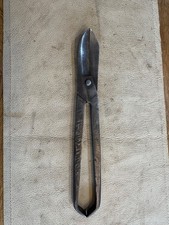 vintage  curved tin snips  11” long