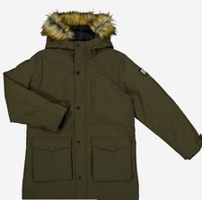 Diesel Army Green Faux Fur