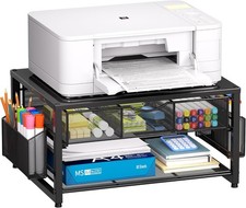 2-Tier Black Desktop Printer