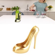 Innovative Wine Rack HighHeeled Shoe Shape Wine Bottle Display Holder Home