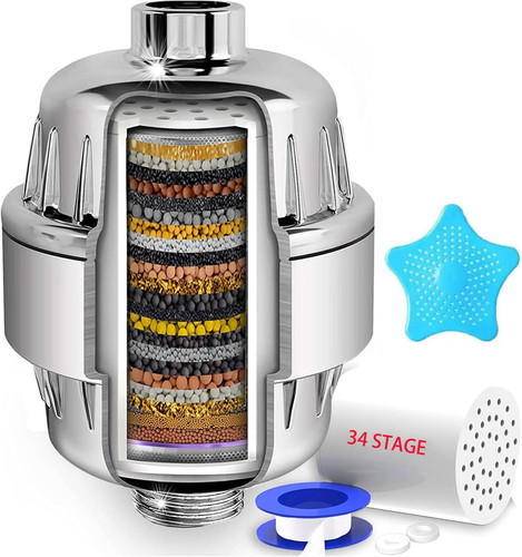 Stage shower filter with - stage,