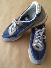 PUMA SPORT GREY BLUE UK 5 MADE IN WEST GERMANY 1988 VINTAGE KD RIDER SPORT RUN