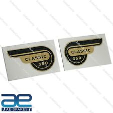 For Royal Enfield Classic 350 Black & Golden Tool Box Decal Sticker Pair S2u
