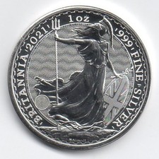 2021 UK Britannia 1oz Silver