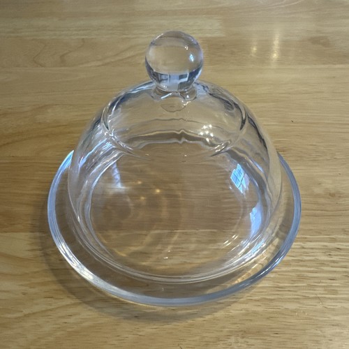 Vintage clear glass with domed - vintage,