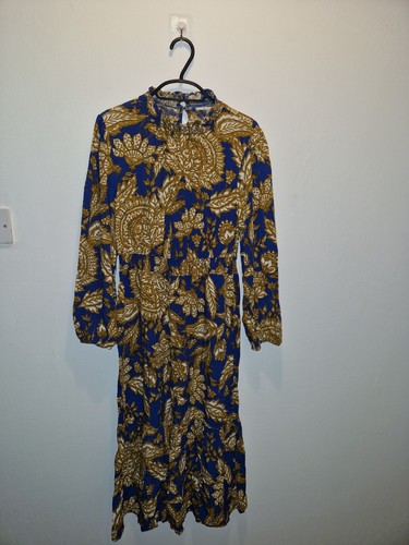 Womens blue mustard floral - tu,