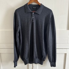 Luca Nobili 100% Merino Wool Sweater / Jumper Top Grey Colour XXL (fits like XL)