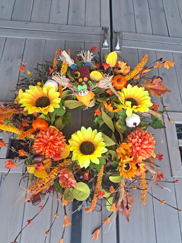 Autumn artificial sunflower - autumn,