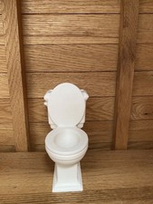 Dolls House White toilet x2