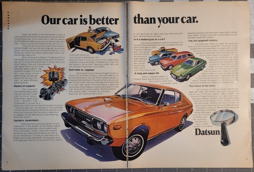 Page magazine advertisement - 2-page,
