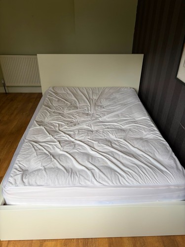 Malm ikea white double bed - ikea,,