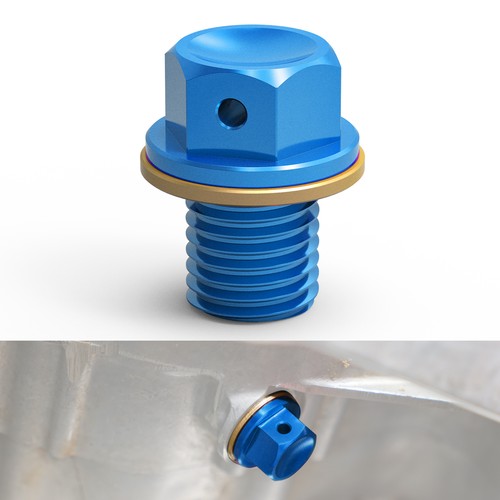 Magnetic oil pan drain - pan, plug