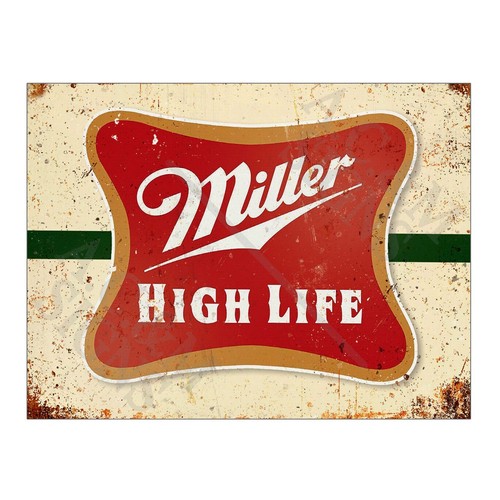 Metal tin sign plaque - tin,