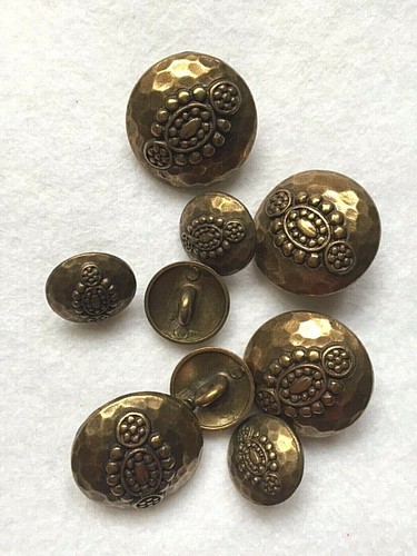 Solid metal vintage look - metal, gold