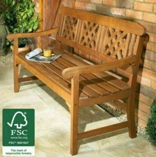 3 Seater Hardwood Bench