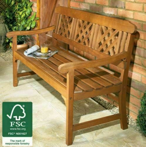 Seater hardwood bench - 3,
