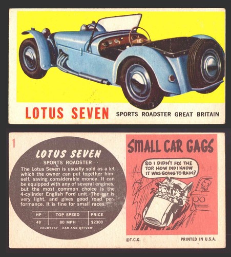 1961 topps sports cars white - topps,