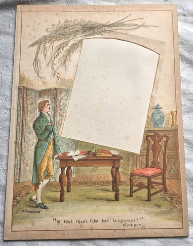 Vintage card photo frame mount - card,