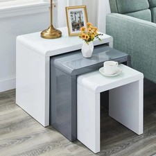 High Gloss  Nest of 3 Tables