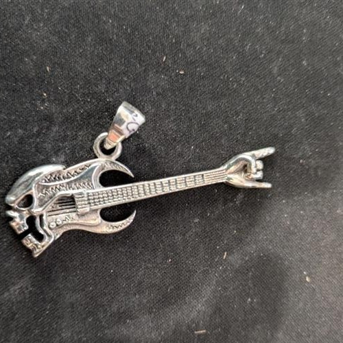 Solid sterling silver skull - solid,