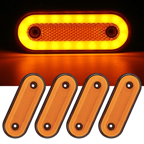 Oval led amber side - oval,
