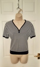 Blue striped jumper,short