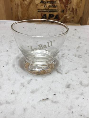 Vtg ball whiskey glass - vtg, lo-ball