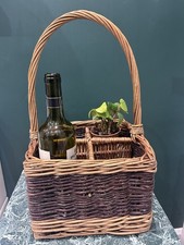 Vintage Wicker 4 Compartments
