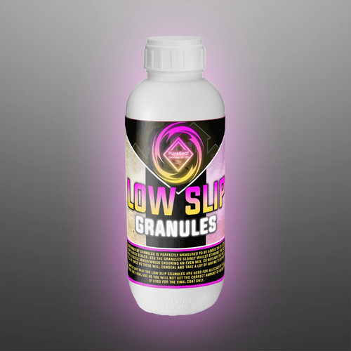 Low slip granules - slip, -block