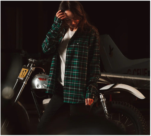 Red torpedo teal black flannel - torpedo, teal/black