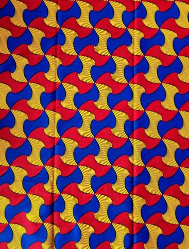 African print fabric - 3d,