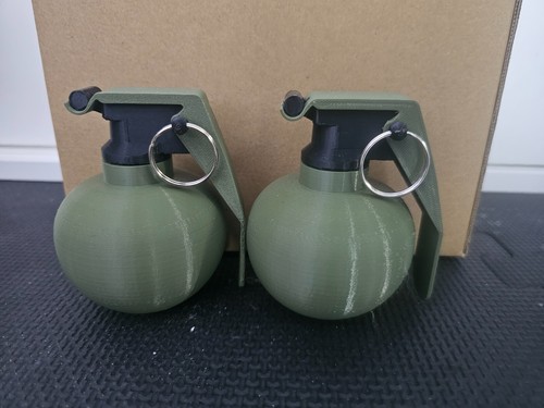 Printed model grenade - printed,