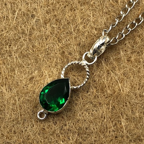 Green emerald gemstone jewelry - green,