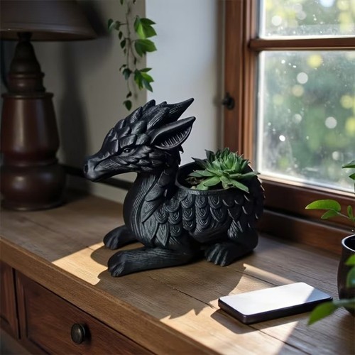 Dragon shape plant - plant, pot
