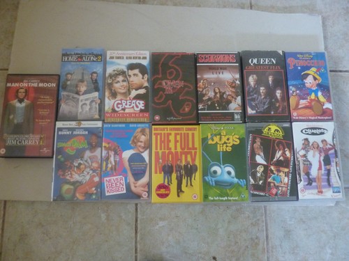 Vhs video cassette tapes - video,