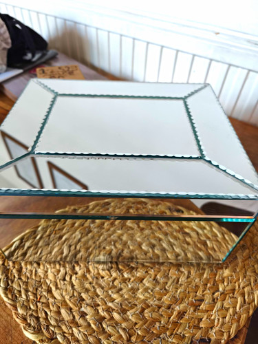 Mirrored glass jewellery box - mirrored,