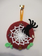 Hand crocheted decorated mini - hand, crocheted/decorated
