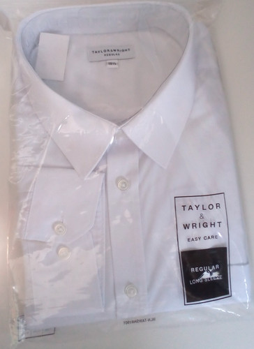 Mens long sleeved white - sleeved, shirt