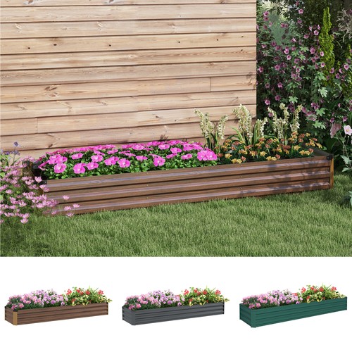 Galvanised raised garden - raised,
