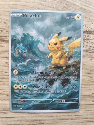 Custom pikachu full art waves - art,