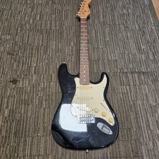 Burswood Fender Stratocaster Black 6-String Electric Guitar 116327 BH.HH