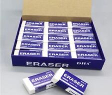 ERASERS RUBBER High Quality White Soft Medium Pencil Erasers School Office Pack