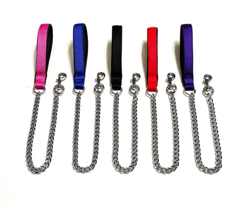 Metal chain dog lead padded - chain,