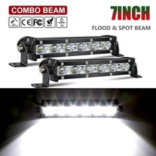 2x 120W 7inch LED Work Lights Bar Spot Light Offroad Vehicle Truck Car Lamp