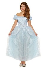 Adult Cinderella Dress Blue Lost Shoe Princess FairytaleFancy Dress Costume