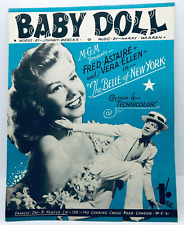 BABY DOLL - Vera Ellen & Fred Astaire - 1951 UK movie sheet music - Harry Warren