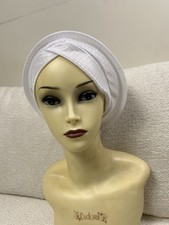 Lady turban and hat white - lady,