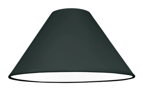 Lampshade black coolie - black, 14"